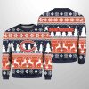 2025 Christmas Bears Reindeer Football Ugly Sweater