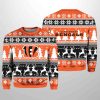 2025 Christmas Bengals Reindeer Football Ugly Sweater