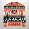 2025 Christmas Bengals Reindeer Football Ugly Sweater 2