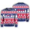 2025 Christmas Bills Reindeer Football Ugly Sweater