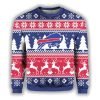 2025 Christmas Bills Reindeer Football Ugly Sweater 2