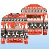 2025 Christmas Browns Reindeer Football Ugly Sweater