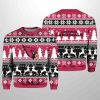 2025 Christmas Cardinals Reindeer Football Ugly Sweater