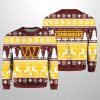 2025 Christmas Commanders Reindeer Football Ugly Sweater