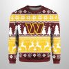 2025 Christmas Commanders Reindeer Football Ugly Sweater 2