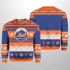 2025 Christmas Mets Baseball Personalized Ugly Sweater