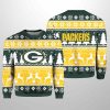 2025 Christmas Packers Reindeer Football Ugly Sweater