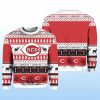 2025 Christmas Reds Baseball Personalized Ugly Sweater