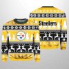 2025 Christmas Steelers Reindeer Football Ugly Sweater