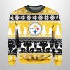 2025 Christmas Steelers Reindeer Football Ugly Sweater 2