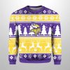 2025 Christmas Vikings Reindeer Football Ugly Sweater 2