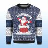 2025 Cowboys Funny Santa Christmas Ugly Sweater 2