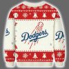 2025 Dodgers Baseball Red Ugly Christmas Sweater 3