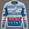 2025 Dodgers Personalized Ugly Christmas Sweater 2