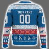 2025 Dodgers Personalized Ugly Christmas Sweater 3