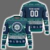 2025 Mariners Personalized Ugly Christmas Sweater
