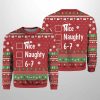 2025 Nice Naughty 6-7 Ugly Christmas Sweater