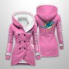 2025 Personalized Dolphins Long Hooded Fleece Jacket2