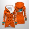 2025 Personalized Dolphins Long Hooded Fleece Jacket4