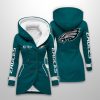 2025 Personalized Eagles Long Hooded Fleece Jacket3
