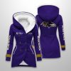2025 Personalized Ravens Long Hooded Fleece Jacket3