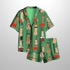 Funny Christmas Vibes Inappropriate Peni Balls Satin Pajama Set 3