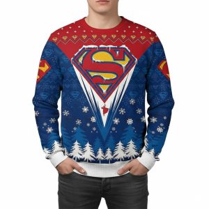 Superman Winter Wonderland Ugly Christmas Sweater