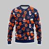 Auburn Santa Claus Snowman Ugly Christmas Sweater