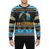 Badman I Am Vengeance I Am The Night I Am A Charger Ugly Christmas Sweater
