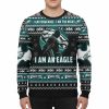 Badman I Am Vengeance I Am The Night I Am A Eagle Ugly Christmas Sweater