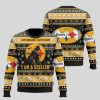 Badman I Am Vengeance I Am The Night I Am A Steeler Christmas Ugly Sweater