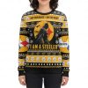 Badman I Am Vengeance I Am The Night I Am A Steeler Christmas Ugly Sweater 3