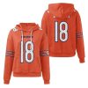Bears Caleb Williams 18 Waffle Hoodie 2