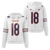 Bears Caleb Williams 18 Waffle Hoodie 3