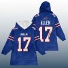 Bills Josh Allen 17 Signature Unisex Blanket Hoodie