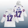 Bills Josh Allen 17 Signature Unisex Blanket Hoodie 3