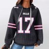 Bills Josh Allen 17 Waffle Hoodie