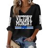 Bills Victory Monday Waffle Long Sleeve Shirt 2