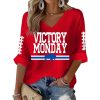 Bills Victory Monday Waffle Long Sleeve Shirt 3