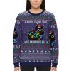 Black Cat Sorry I Cant Go Im An Indoor Cat Ugly Christmas Sweater 3