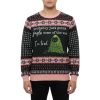 Black Cat Tired Kitsmas Tree Ugly Christmas Sweater