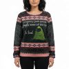 Black Cat Tired Kitsmas Tree Ugly Christmas Sweater 3