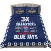 Blue Jays 3X World Series Champions 2025 Bedding Set
