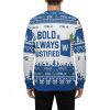 Bold Always Justified Word Ugly Christmas Sweater 2