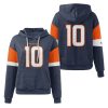 Broncos Bo Nix 10 Waffle Hoodie 2