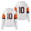 Broncos Bo Nix 10 Waffle Hoodie 3
