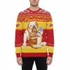 Budweiser Bulldog Ugly Christmas Sweater