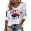 Buffalo Football Right Here Right Now Waffle Long Sleeve Shirt
