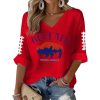 Buffalo Football Right Here Right Now Waffle Long Sleeve Shirt 3