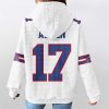 Buffalo Josh Allen 17 Football Waffle Hoodie 2
